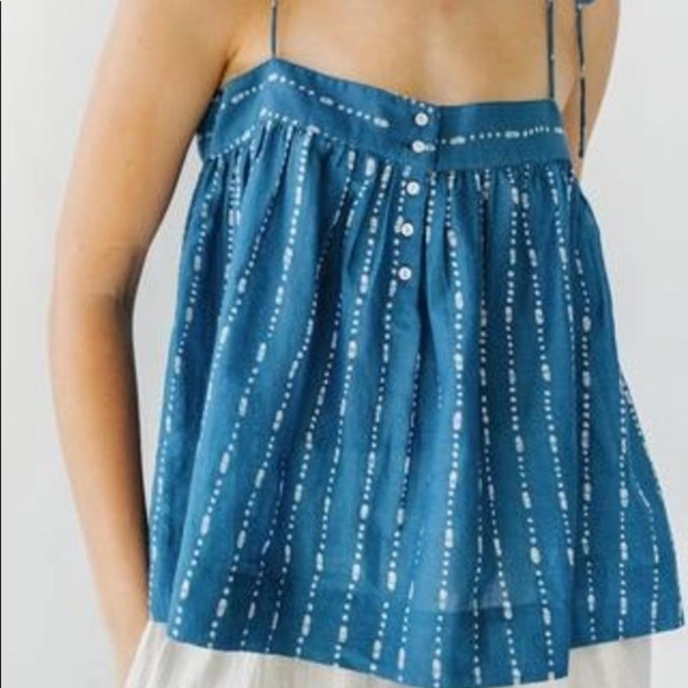 Mirth Mykonos top in cobalt